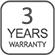 3 years warranty